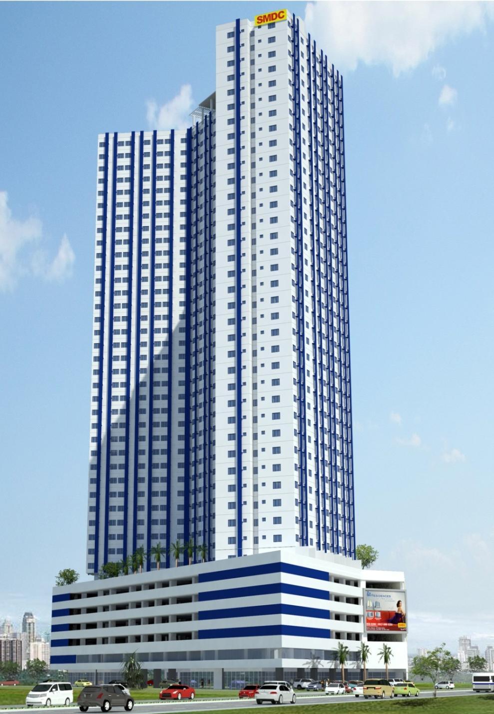 BLUE RESIDENCES A 40-Storey Residential Condominium located at Katipunan Avenue and Aurora Boulevard, Quezon City with: 1,591 Residential Units from the 7 th to the 41 st Floor - Studio, 1 Bedroom