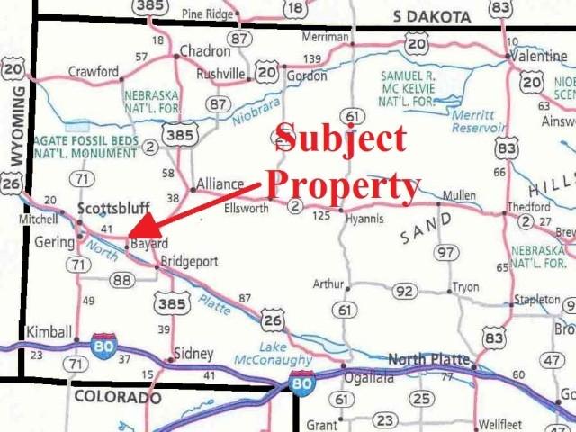 Lyman, Nebraska Note: The Seller is making known to all potential purchasers that there may be variations between the deeded property lines and the location of the existing fence boundary lines on