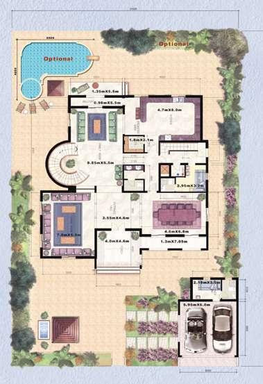 5 6 AED 6,650,000 Five Bedrooms with Ensuite Bathrooms Large