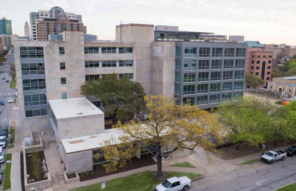 BUILDING DETAILS 100,166 SF of newly-renovated Class A office space One block west of The Texas State Capitol Rooftop terrace Planned onsite restaurant Structured and surface parking Outdoor