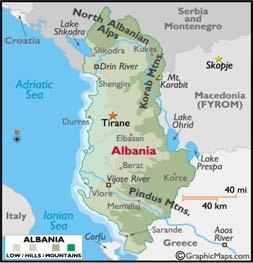 Albania Latitude/Longitude 41 N, 20 E Land Area 27,400 sq km (10,579 sq miles) Project Development Obiective To facilitate the development of an efficient land and property markets through enhancing