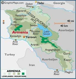 Armenia Latitude/Longitude 40 00'N, 45 00'E Land Area 29,800 sq km (11,506 sq miles) Project Development Obiective To promote private sector development IR. 1.