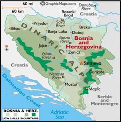 Bosnia Latitude/Longitude 44 N, 18 E Land Area 51,130 sq km (19,741 sq miles) Project Development Obiective To facilitate the orderly development of transparent land markets IR.1. Secured and efficient registration system IR.