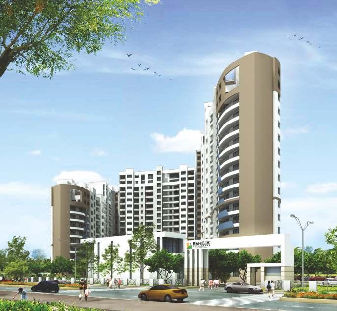 prologue Artistic Impression Raheja A gated Vedaanta community was built first on allotted a pristine in estate April'2008 bordering and Delhi, is almost The sold Vedaanta out.