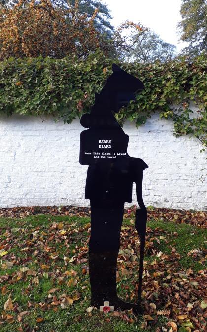 Local History Walk 31 st October 2018 Our programme was changed at short notice to go and see the silhouettes of soldiers which have been placed around Walkington to commemorate the 35 men named on