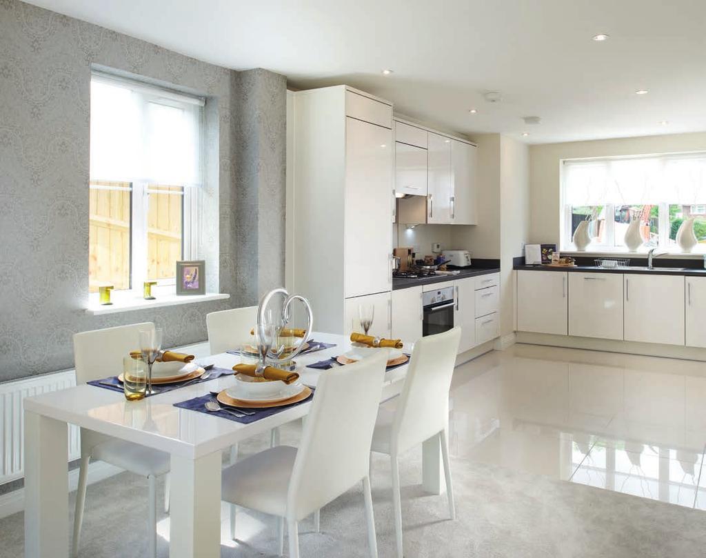 THE MARK OF EXCELLENCE DESIGNER KITCHENS Individually designed contemporary kitchens with a generous number of drawers, wall and base cupboards Stainless steel oven, gas hob and integrated extractor