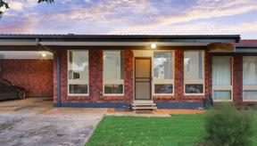 to three bedrooms, one bathroom and a garage or carport, situated in a small unit comp