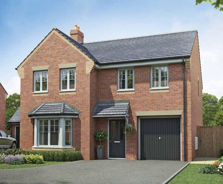 ROAN GARTH The Haddenham 4 bedroom detached home The 4 bedroom Haddenham is an ideal choice for families looking for a spacious and flexible layout in their new home.