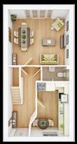 Ground Floor Kitchen 3771mm 2704mm 12'4" 8'10" Family/Dining Area 4234mm 3836mm 13'11" 12'7 " First Floor Living Room 4234mm 3836mm Bedroom