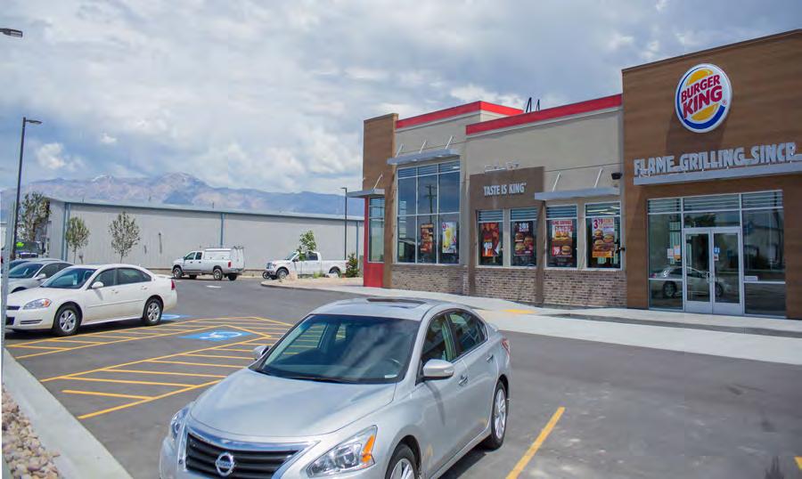INVESTMENT OVERVIEW Marcus and Millichap is pleased to present this Burger King in West Haven, Utah; located just 38 miles north of Salt Lake City.