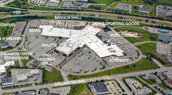 PROJECT OVERVIEW Bangor Mall is conveniently located off exits 186 and 187 on I-95, the only major highway that runs north
