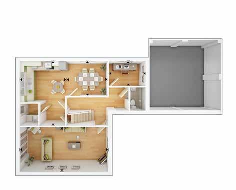 Ground Floor Kitchen/Breakfast Area 3.38m x 3.08m 11'1" x 10'1" Living Room 6.60m x 3.32m 21'6" x 10'9" Dining Room 3.16m x 2.