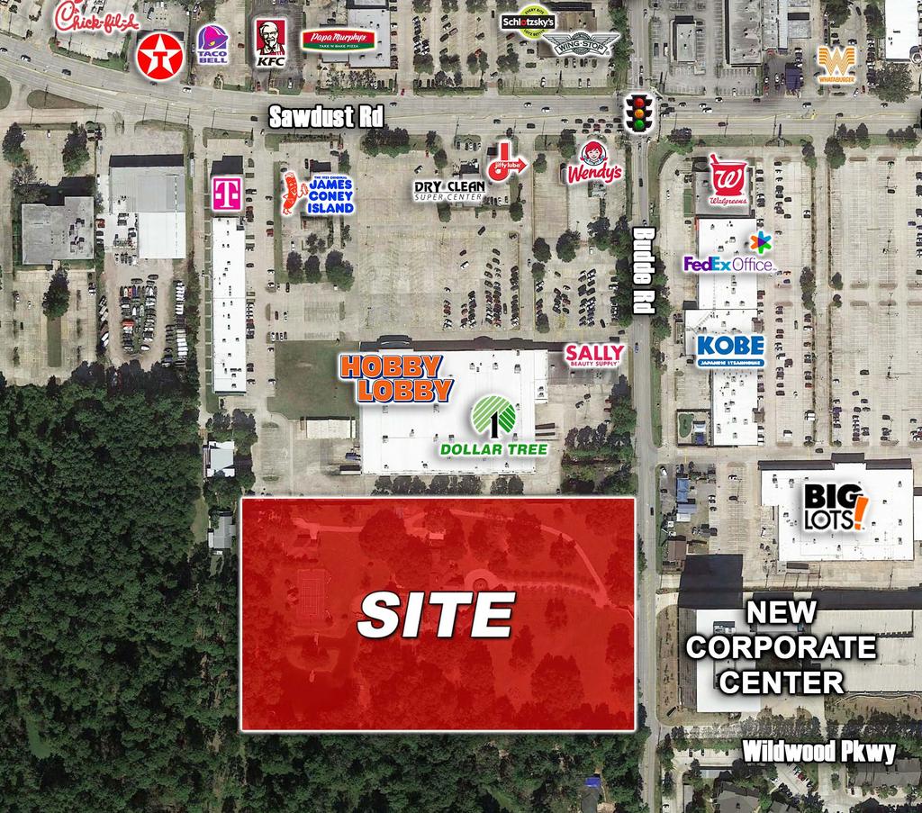 SIZE: PRICE: LOCATION: USES: 10 Acres Contact Broker for Pricing Information SWQ of Sadwust Rd & Budde Rd in Spring Office / Medical Office / Mixed Use or