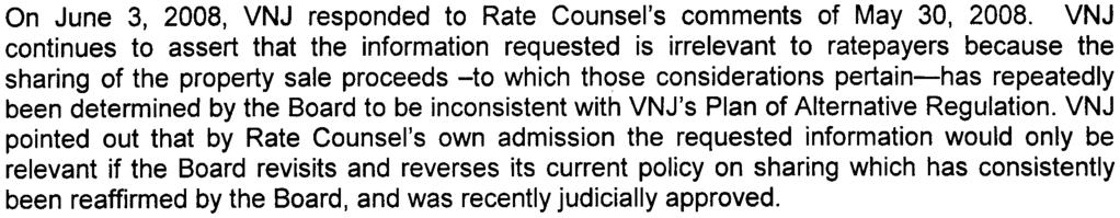 In that case, VNJ maintains that although the Board agreed that VNJ should have sought a waiver from the advertising requirement, the Board ultimately found that "because the negotiations followed