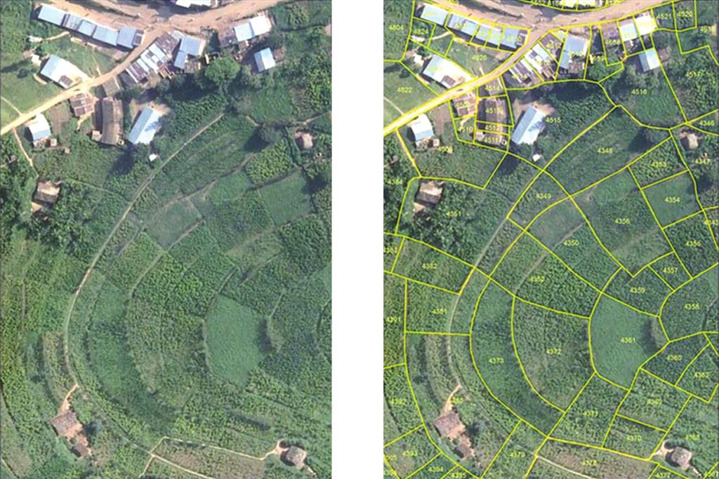 principles of the framework are as per the following: Visible (physical) boundaries rather than fixed boundaries Aerial/satellite imagery rather than ground based survey Accuracy relates to the