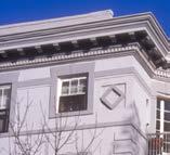 pediments, cornices; chimneys and fireplace insert vents not exceeding 6 in width All