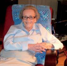 Polly in her favorite chair Spotlight On Our Residents Polly Rowe by Beverly Williams Polly Rowe, like several of our ladies, has long time connections to The Mary Galloway Home, having filled in as