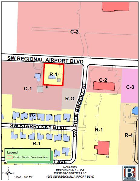 REZONING STAFF REPORT Project Number Applicant / Current Owner Site Area Current Zoning Requested Zoning Future Land Use Map Designation Rose Properties, LLC 1253 SW Regional Airport Blvd PC Date: