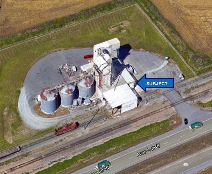 Aerial Photo BURLINGTON FEED MILL 17413 STATE ROUTE 20,