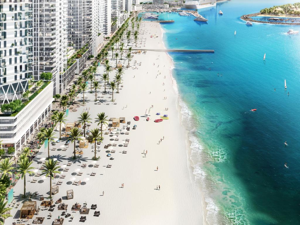 EMAAR BEACHFRONT AN ISLAND WITH A CITY ADDRESS Nothing says luxury coastal lifestyle like a home at Emaar Beachfront a collection of 27 glistening towers standing out against the crystal blue waters