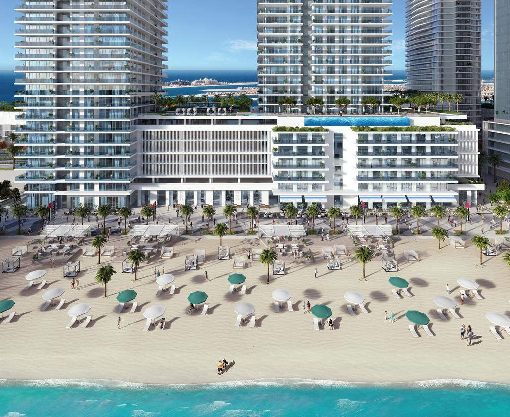 COME HOME TO BAYSIDE PERFECTION Just like Miami Beach is the getaway destination for the privileged Floridians so will Emaar Beachfront be touted as the preferred resort-style community among Dubai s