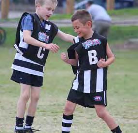 the half time Auskick match over the weekend.