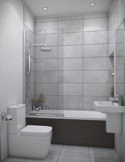 offers beautiful clean lines, high-quality floor and wall tiles