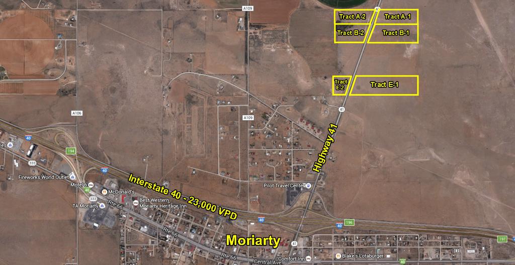 VACANT LAND WITH RETAIL DEVELOPMENT POTENTIAL FOR SALE Highway 41 & Homestead Court Moriarty, NM 87035 Coldwell Banker Commercial Amar Tesch II Associate Broker 505-563-4659 Office 505-504-1992