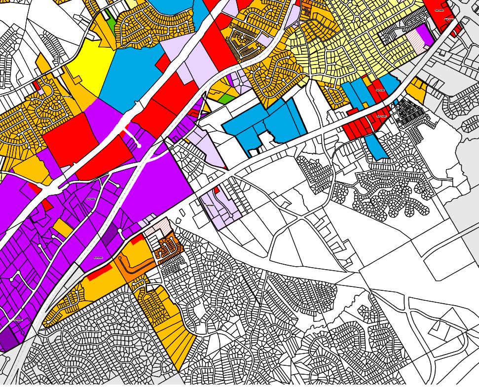 CURRENT ZONING FOR CORRIDOR (WITHIN SUGAR HILL CITY LIMITS) Partial Legend of Zoning Classifications Low Density Single Family Medium Density Single