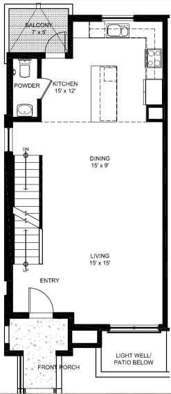 PLAN B 3 Bedroom Layout 1,801(B1),