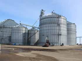 Improvements & Information GRAIN FACILITY 842,000 bu. grain bin is completed with the exception of the conveyor system. The bin is about 5-6 years old.