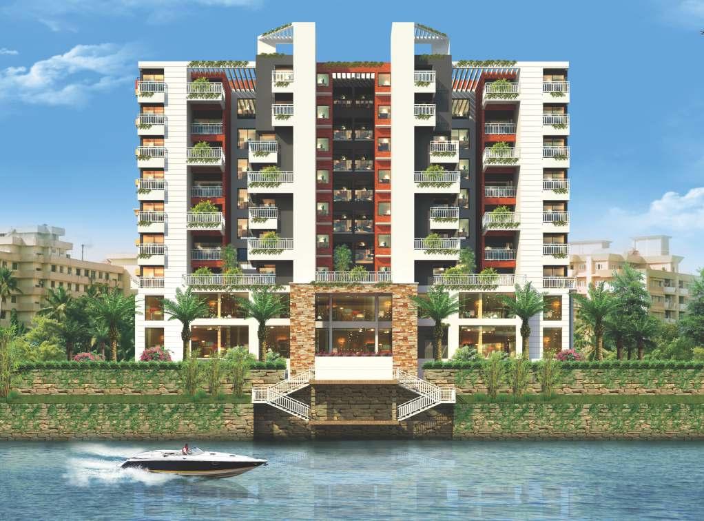Luxury Waterfront Apartments Peters Riverbay offers 27 premium two and three bedroom apartments with a pleasing view of the majestic Thodupuzhayar from each apartment.