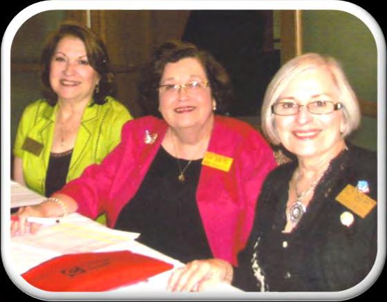 Treasurer Norma Linda Castellano, State Parliamentarian Ina Pool and State Publications Chairman Lily