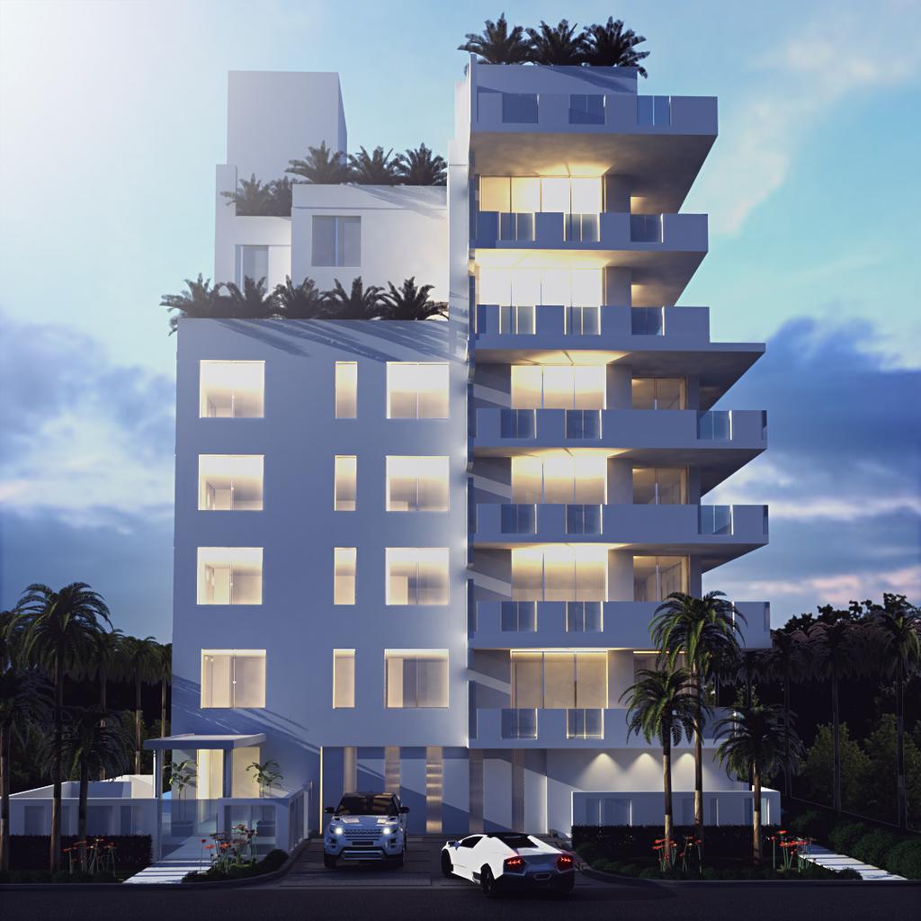 The Building This eight-level condominium is to be located in the affluent and exclusive town of Bay Harbor Islands.