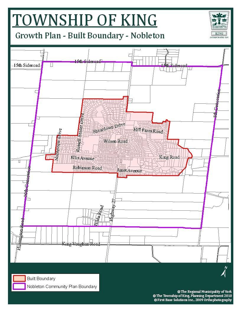 A significant portion of King Township that is not located on the Oak Ridges Moraine is situated in the Greenbelt which also directs development to the identified Settlement Areas, The hamlets of