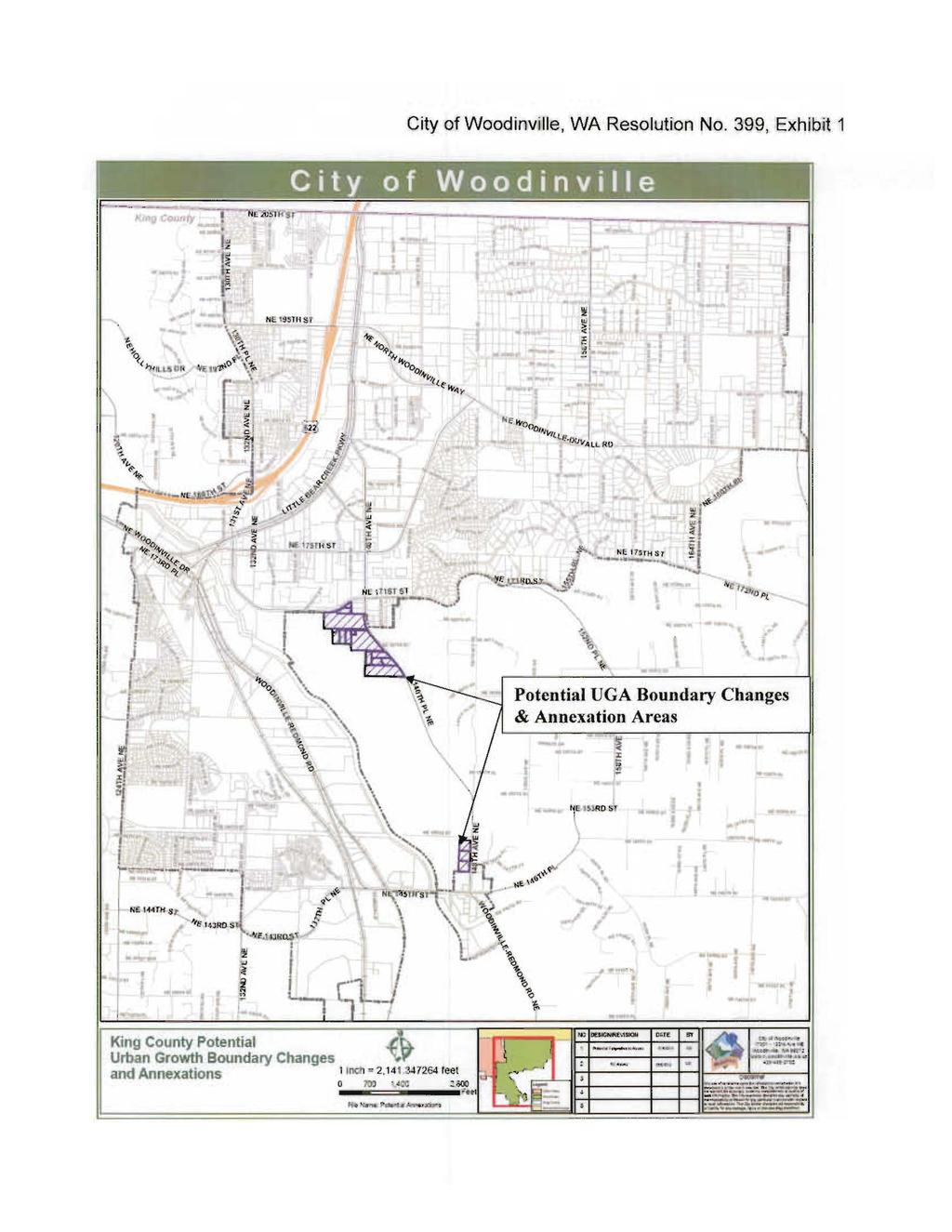 City of Woodinville, WA Resol'ution No. 399, Exhibit 1 w,_e,!