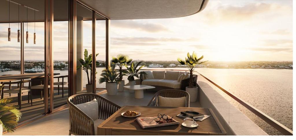 La Clara, 200 Arkona Court, West Palm Beach Overlooking the Intracoastal Waterway and the Atlantic Ocean, La Clara's 25-story tower will include 83 residences that range in price from $2 million to