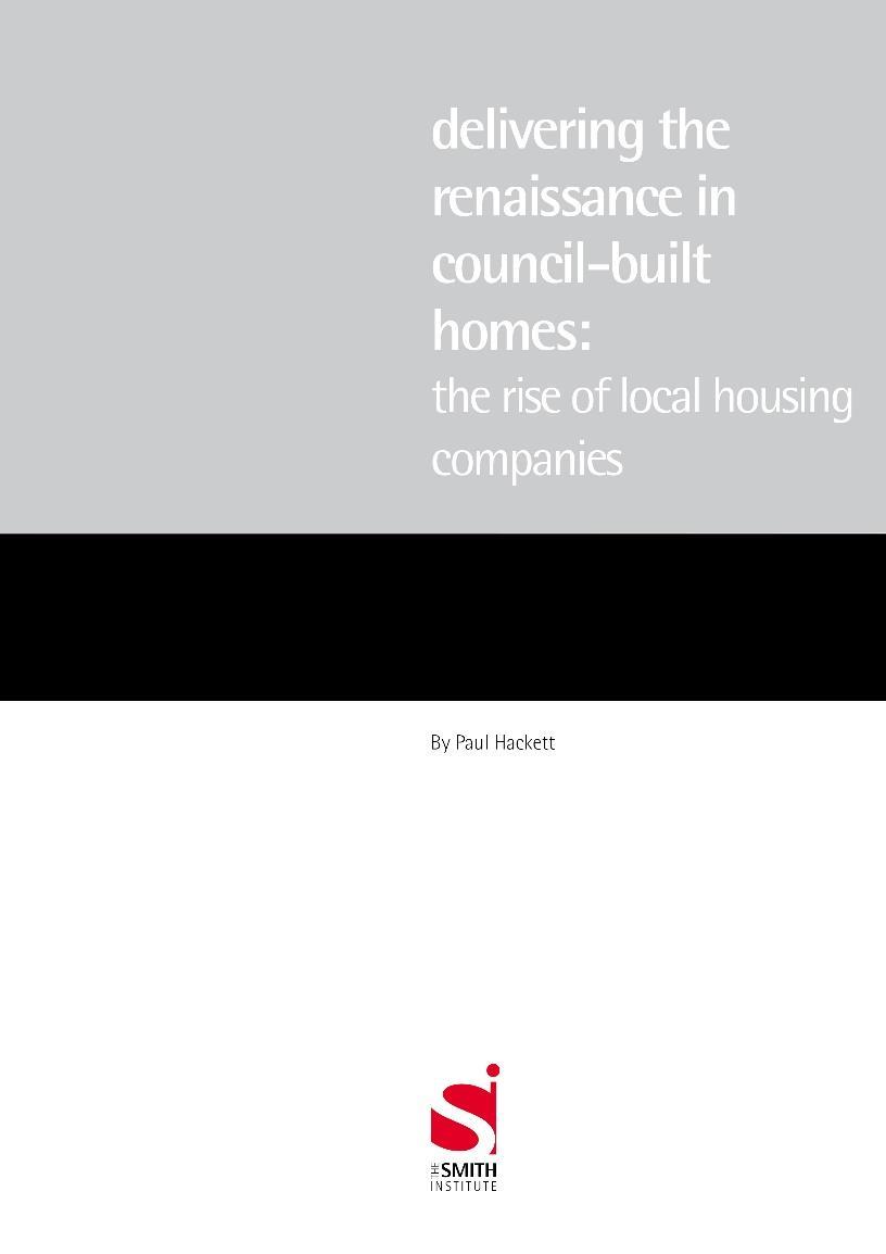 Context municipal trading and councils building again Local housing companies shape