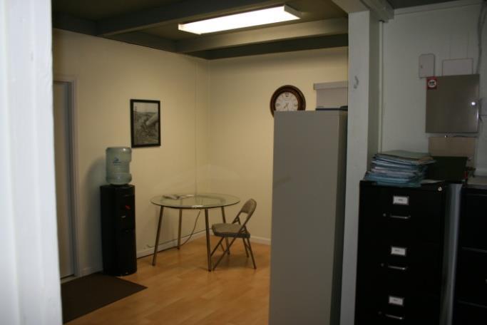 Second floor has large office area with