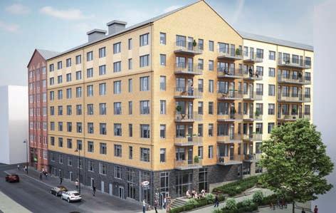 The apartments are being built in Kajstaden, which is part of the final stage in the development of Öster Mälarstrand, and are scheduled for completion in 2020.