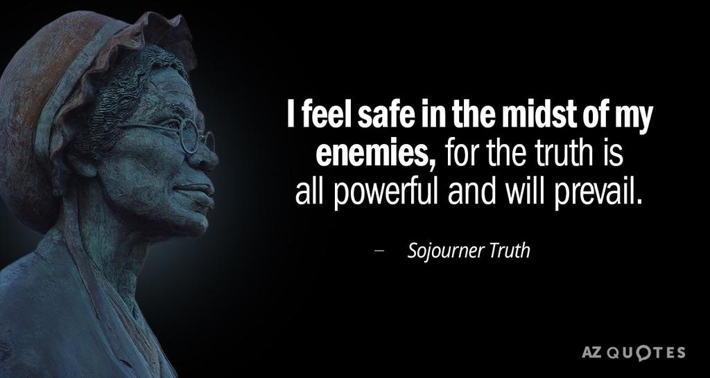 Sojourner Truth (1797-1883) An African-American abolitionist and women's rights activist.