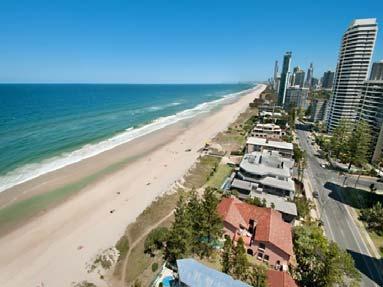 au SURFERS PARADISE ABSOLUTE BEACHFRONT HOLIDAY GEM 10 level, 30 unit high-rise on the beach in Surfers Paradise 18 units in the letting pool, 4 owner occupiers Easy care grounds and gardens