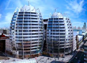 year lease on 315 sq m (3,400 sq ft). 2. Bezier Apartments Twin tower project located in the southeast corner of Old Street roundabout.