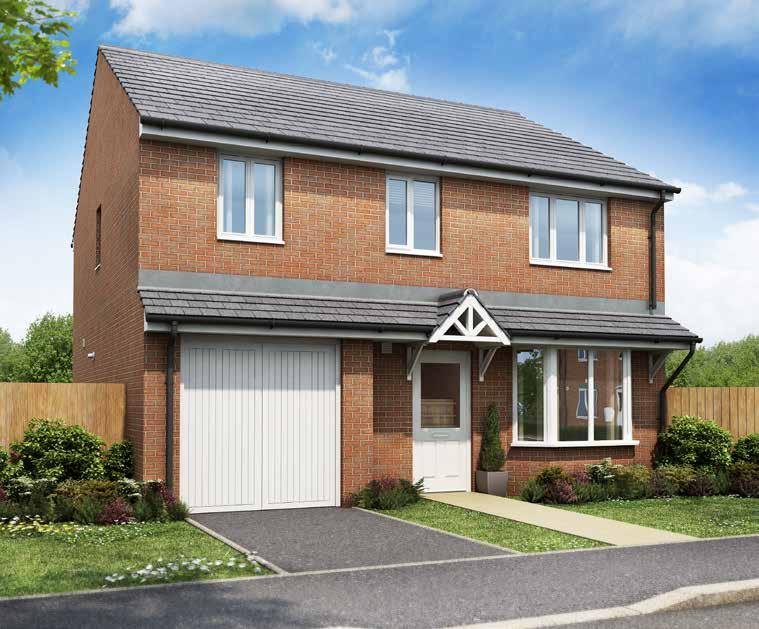 THE BURNTWOOD MANOR COLLECTION The Downham 4 Bedroom home The Downham is a four bedroom home with an integral garage, offering plenty of space for growing families.
