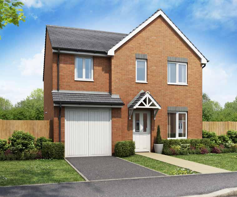 THE BURNTWOOD MANOR COLLECTION The Bradenham 4 Bedroom home The Bradenham is a four bedroom house with integral garage which offers plenty of space for growing families.