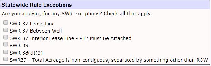 COMMON ISSUES ON PSA AND ALLOCATION WELL APPLICATIONS (5 of 5) Forgetting to select SWR 37 exception and pay for the exception fee unless NPZ s are being used.