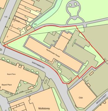 There is surface and undercroft parking providing 67 spaces. The site is of circa 1.31 acres.
