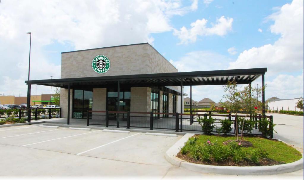 Walmart Grocery Shadow Anchored Starbucks Coffee 1711 Westgreen Boulevard Katy, Texas 77450