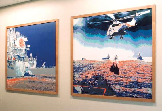 Design 3 was commissioned to develop a series of Pop Art images from standard naval operations