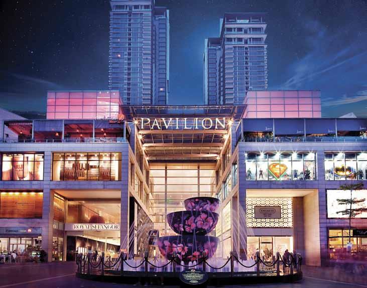 LAYOUTS AND SPECIFICATIONS DESIGNED TO IMPECCABLE STANDARDS AND THE INDULGENCE OF INTERNATIONAL LIFESTYLES AT THE AWARD WINNING PAVILION KUALA LUMPUR Seamlessly connected to Pavilion Suites is the